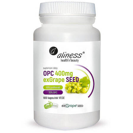 OPC exGrapeSeed ALINESS 100 kaps. ekstrakt z pestek winogron polifenole