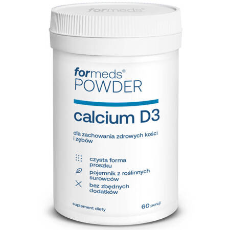POWDER calcium D3 ForMeds 60 porcji WAPŃ + witamina D3