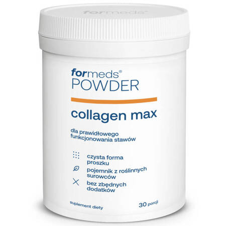 POWDER collagen max formeds 30 porcji Peptydy Kolagenowe Kwas Hialuronowy Wit C K2 D3
