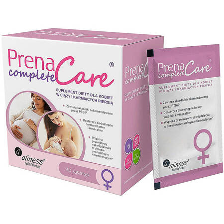 PrenaCARE Complete dla kobiet w ciąży i karmiących 30 saszetek ALINESS proszek