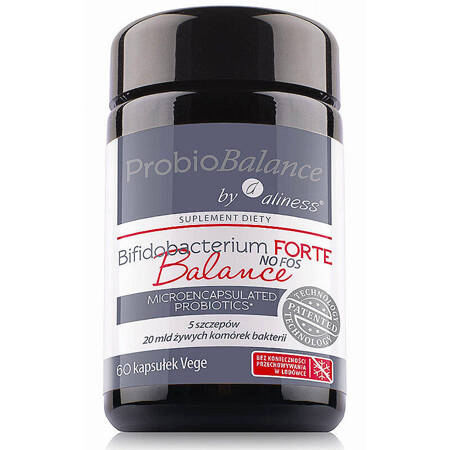 ProbioBALANCE Probiotyk Bifidobacterium FORTE Balance 20 mld. ALINESS 60 kapsułek Jelita