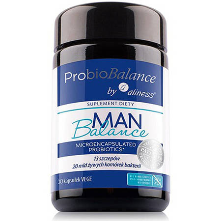 ProbioBALANCE Probiotyk MAN Balance 20 mld. ALINESS 30 kapsułek Dedykowane Mężczyznom